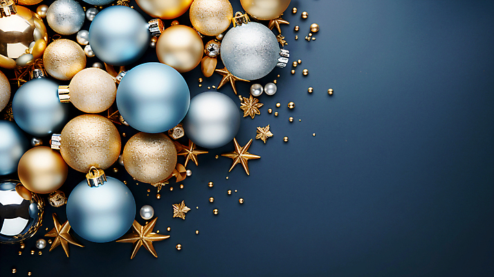JPG 편집이미지 별 크리스마스장식 크리스마스 사람없음 장식볼 금색 화려 디지털합성 오너먼트 카피스페이스 편집소스 편집실사 AI포토 AI콘텐츠 자연요소 기념일 컬러 컨셉 장식 공백 CG 파일형식