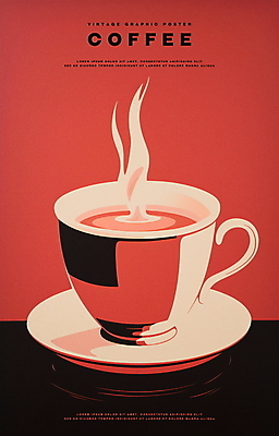 PSD 포스터 커피 겨울 일러스트 따뜻함 사람없음 빨간색 카페 빈티지 커피잔 복고 따뜻한음료 국내일러스트 계절 음료 컬러 컨셉 잔 상점 파일형식