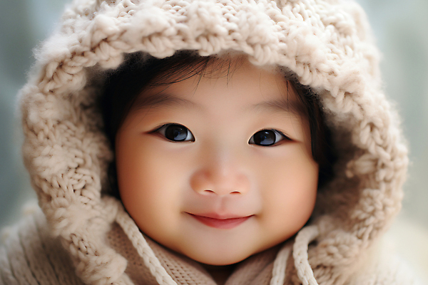 JPG 편집이미지 행복 얼굴 사랑 한명 미소 웃음 앞모습 귀여움 아기 포근함 베이지색 의료성형뷰티 아기만 편집실사 AI인물포토 AI콘텐츠 1 감정 뷰포인트 컬러 컨셉 표정 사람 신체부위 감각 CG 파일형식 AI포토