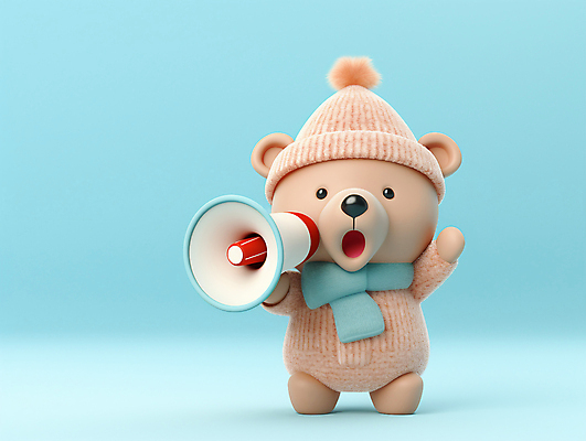 JPG 편집이미지 겨울 곰 털모자 들기 이벤트 사람없음 쇼핑 손들기 목도리 확성기 외침 곰인형 스웨터 알림 오브젝트 편집실사 AI컴퓨터그래픽 AI콘텐츠 동물 모자_잡화 잡화 계절 인형 상의 포유류 모션 소리 CG 파일형식