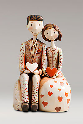 전신 PSD 편집이미지 커플 원피스 여자 남자 꽃 사랑 앉기 정장 두명 하트 클레이아트 이미지편집 모양 식물 옷 감정 관계 모션 사람 공예 점토 파일형식