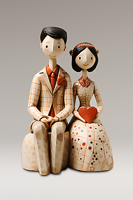 전신 PSD 편집이미지 커플 원피스 여자 남자 꽃 사랑 앉기 정장 두명 하트 클레이아트 이미지편집 모양 식물 옷 감정 관계 모션 사람 공예 점토 파일형식