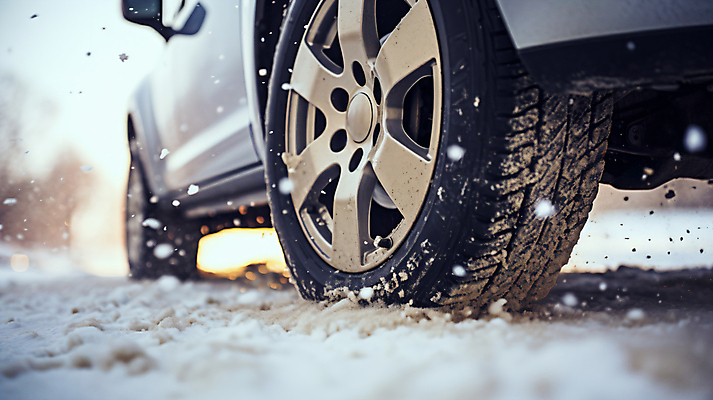 JPG 편집이미지 겨울 자동차 사람없음 눈 디지털합성 타이어 눈길 안전운전 눈길운전 폭설 편집실사 AI포토 AI콘텐츠 자연요소 계절 길 육상교통 날씨 눈_날씨 운전 자연재해 CG 교통안전 파일형식