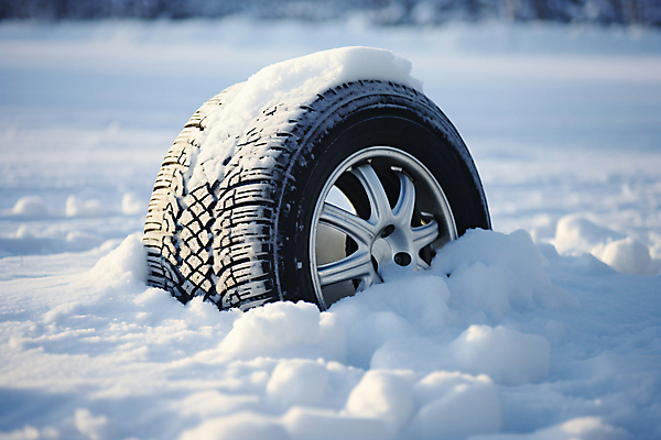 JPG 편집이미지 겨울 사람없음 설원 눈 디지털합성 타이어 묻힘 편집실사 AI포토 AI콘텐츠 자연요소 계절 모션 날씨 눈_날씨 CG 파일형식