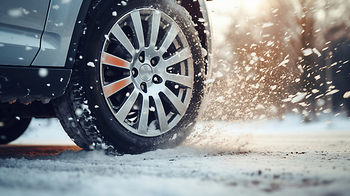 JPG 편집이미지 겨울 자동차 사람없음 눈 디지털합성 타이어 눈길 안전운전 눈길운전 폭설 편집실사 AI포토 AI콘텐츠 자연요소 계절 길 육상교통 날씨 눈_날씨 운전 자연재해 CG 교통안전 파일형식