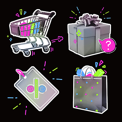 PSD 리본 말풍선 무늬 일러스트 사람없음 선물상자 반짝임 쇼핑 컬러풀 쇼핑백 꼬리표 쇼핑카 물음표 화려 퍼센트 낙서 상품 오브젝트 네온 키치 국내일러스트 기호 컬러 컨셉 가방 모션 선물 상자 라벨 카트 특수기호 파일형식