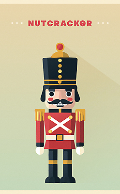 인형 크리스마스 겨울 일러스트 이벤트 타이포그라피 사람없음 장난감 군복 오브젝트 병정 호두까기인형 국내일러스트 AI파일 문자 계절 기념일 유니폼 목각인형 파일형식 벡터