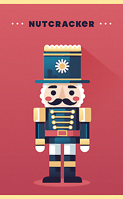 인형 크리스마스 겨울 일러스트 이벤트 타이포그라피 사람없음 장난감 군복 오브젝트 병정 호두까기인형 국내일러스트 AI파일 문자 계절 기념일 유니폼 목각인형 파일형식 벡터