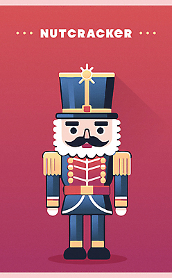 인형 크리스마스 겨울 일러스트 이벤트 타이포그라피 사람없음 장난감 군복 오브젝트 병정 호두까기인형 국내일러스트 AI파일 문자 계절 기념일 유니폼 목각인형 파일형식 벡터