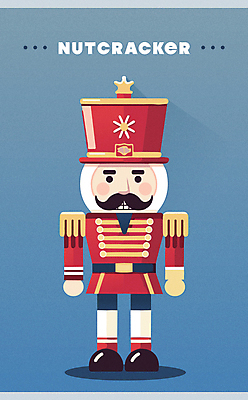 인형 크리스마스 겨울 일러스트 이벤트 타이포그라피 사람없음 빨간색 장난감 군복 오브젝트 병정 호두까기인형 국내일러스트 AI파일 문자 계절 기념일 컬러 유니폼 목각인형 파일형식 벡터