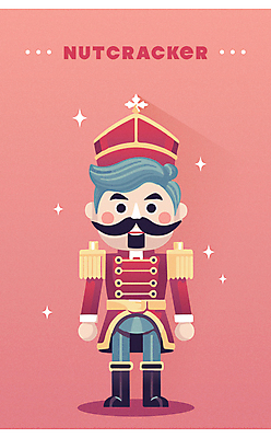 인형 크리스마스 겨울 일러스트 이벤트 타이포그라피 사람없음 빨간색 장난감 군복 오브젝트 병정 호두까기인형 국내일러스트 AI파일 문자 계절 기념일 컬러 유니폼 목각인형 파일형식 벡터