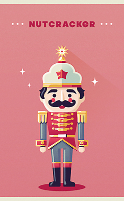 인형 크리스마스 겨울 일러스트 이벤트 타이포그라피 사람없음 빨간색 장난감 군복 오브젝트 병정 호두까기인형 국내일러스트 AI파일 문자 계절 기념일 컬러 유니폼 목각인형 파일형식 벡터