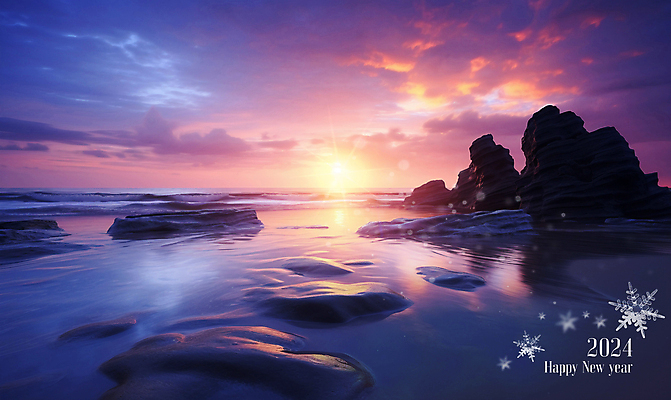 PSD 구름 편집이미지 바다 겨울 자연 하늘 새해 풍경 사람없음 일출 눈 갯바위 2024년 갑진년 이미지편집 자연요소 계절 날씨 노을 바위_돌 연도 생태계 파일형식