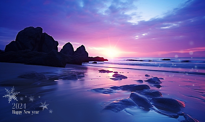 PSD 구름 편집이미지 바다 겨울 자연 하늘 새해 풍경 사람없음 일출 눈 갯바위 2024년 갑진년 이미지편집 자연요소 계절 날씨 노을 바위_돌 연도 생태계 파일형식