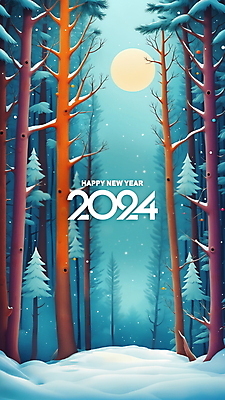 PSD 나무 편집이미지 겨울 사람없음 태양 눈 숲속 숲 디지털합성 편집소스 2024년 눈덮임 이미지편집 자연요소 식물 계절 컨셉 날씨 연도 파일형식