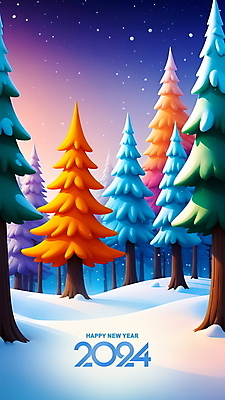 PSD 나무 편집이미지 겨울 밤하늘 사람없음 눈 숲속 숲 디지털합성 편집소스 2024년 눈덮임 이미지편집 자연요소 식물 계절 컨셉 하늘 날씨 야간 연도 파일형식