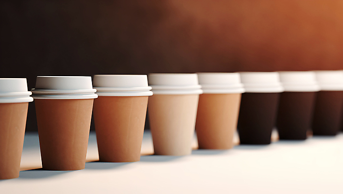 JPG 편집이미지 커피 사람없음 갈색 커피잔 일회용 오브젝트 일렬 테이크아웃 테이크아웃컵 편집실사 AI포토 AI콘텐츠 음료 컬러 잔 컵 CG 파일형식