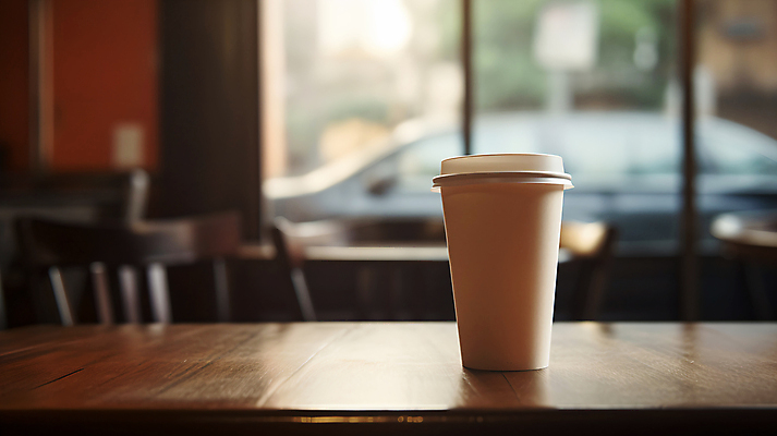 JPG 편집이미지 커피 탁자 사람없음 카페 커피잔 일회용 오브젝트 테이크아웃 블러효과 테이크아웃컵 편집실사 AI포토 AI콘텐츠 음료 가구 잔 컵 상점 CG 블러 파일형식 효과