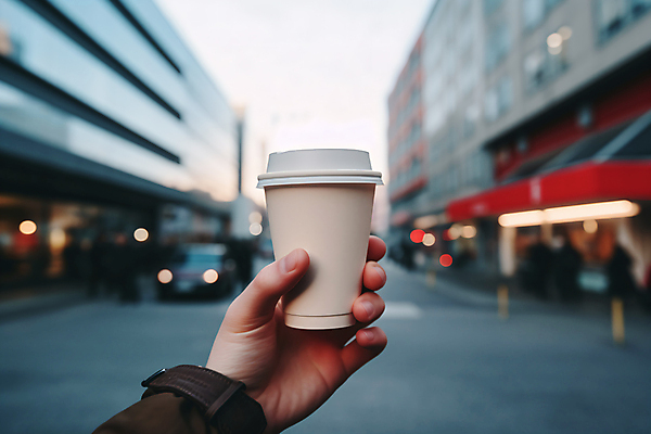 JPG 편집이미지 손 커피 거리 들기 신체부위 커피잔 일회용 테이크아웃 블러효과 테이크아웃컵 편집실사 AI인물포토 AI콘텐츠 음료 모션 잔 사람 컵 CG 블러 파일형식 효과 AI포토
