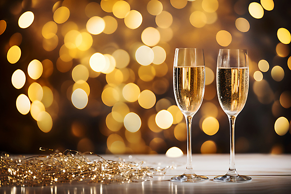 JPG 편집이미지 백그라운드 크리스마스 겨울 사람없음 노란색 샴페인 샴페인잔 보케 꽃가루 빛망울 스파클링 편집실사 AI포토 AI콘텐츠 계절 기념일 컬러 술잔 주류 빛 가루 CG 파일형식