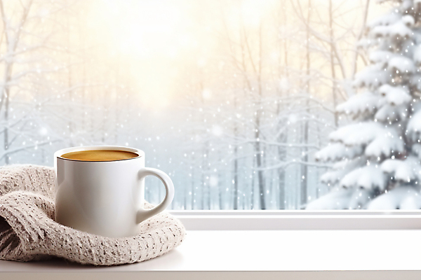 JPG 나무 편집이미지 커피 겨울 사람없음 머그컵 눈 포근함 창가 디지털합성 니트 따뜻한음료 눈내림 편집실사 AI포토 AI콘텐츠 자연요소 식물 계절 음료 상의 창문 날씨 눈_날씨 컵 감각 CG 파일형식