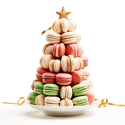 JPG 편집이미지 접시 별 리본 디저트 사람없음 크리스마스트리 쌓기 가득함 마카롱 트리모양 편집실사 AI포토 AI콘텐츠 자연요소 모양 식기 음식 크리스마스 모션 CG 파일형식