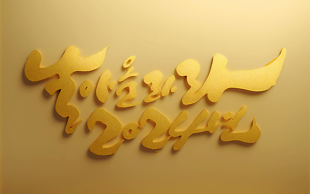 JPG 편집이미지 손글씨 캘리그라피 타이포그라피 사람없음 금속 금색 표어 입체 디지털합성 광택 덕담 편집소스 2024년 갑진년 편집실사 AI포토 AI콘텐츠 문자 컬러 재질 연도 CG 파일형식
