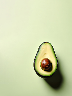 JPG 편집이미지 단면 사람없음 초록색 디지털합성 아보카도 카피스페이스 편집소스 편집실사 AI포토 AI콘텐츠 컬러 과일 공백 CG 파일형식