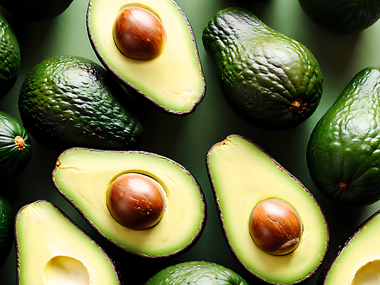 JPG 편집이미지 백그라운드 단면 사람없음 초록색 디지털합성 아보카도 편집소스 편집실사 AI포토 AI콘텐츠 컬러 과일 CG 파일형식