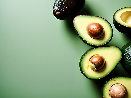 JPG 편집이미지 단면 사람없음 초록색 디지털합성 아보카도 카피스페이스 편집소스 편집실사 AI포토 AI콘텐츠 컬러 과일 공백 CG 파일형식