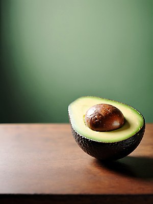 JPG 편집이미지 단면 사람없음 초록색 디지털합성 아보카도 카피스페이스 편집소스 편집실사 AI포토 AI콘텐츠 컬러 과일 공백 CG 파일형식