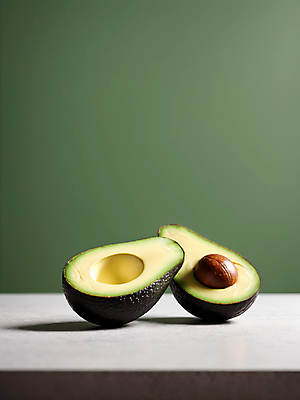 JPG 편집이미지 단면 사람없음 초록색 디지털합성 아보카도 카피스페이스 편집소스 편집실사 AI포토 AI콘텐츠 컬러 과일 공백 CG 파일형식