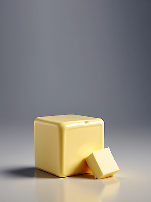 JPG 편집이미지 조각 식재료 사람없음 3D 사각형 큐브 디지털합성 정사각형 버터 입체도형 편집소스 편집3D AI컴퓨터그래픽 AI콘텐츠 도형 입체 파일형식