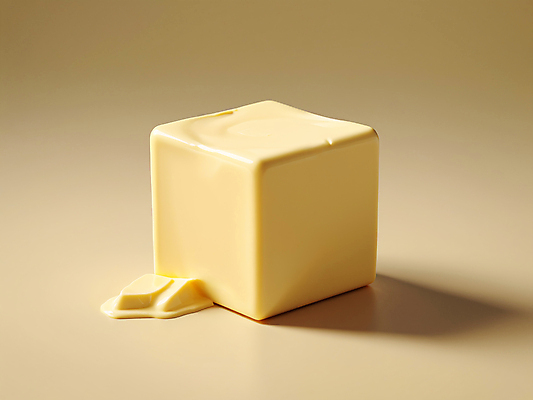 JPG 편집이미지 조각 식재료 사람없음 사각형 큐브 디지털합성 정사각형 버터 입체도형 편집소스 편집실사 AI컴퓨터그래픽 AI콘텐츠 도형 입체 CG 파일형식