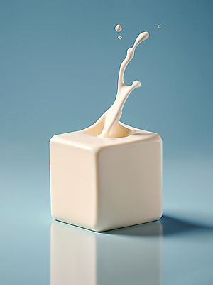 JPG 편집이미지 조각 식재료 사람없음 사각형 우유 액체 큐브 디지털합성 정사각형 입체도형 스플래쉬 편집소스 편집실사 AI컴퓨터그래픽 AI콘텐츠 도형 유제품 입체 CG 파일형식