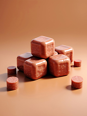 JPG 편집이미지 조각 식재료 단면 사람없음 쌓기 사각형 소시지 큐브 디지털합성 정사각형 입체도형 편집소스 편집실사 AI컴퓨터그래픽 AI콘텐츠 도형 모션 가공식품 입체 CG 파일형식