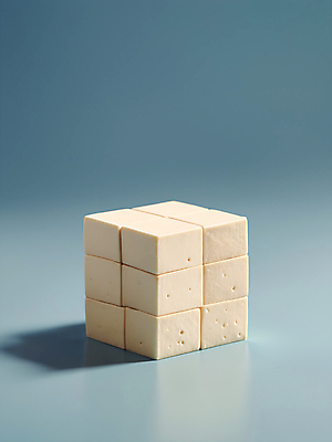 JPG 편집이미지 조각 식재료 사람없음 파란색 쌓기 사각형 흰색 큐브 디지털합성 정사각형 두부 입체도형 편집소스 편집실사 AI컴퓨터그래픽 AI콘텐츠 도형 컬러 모션 입체 CG 파일형식