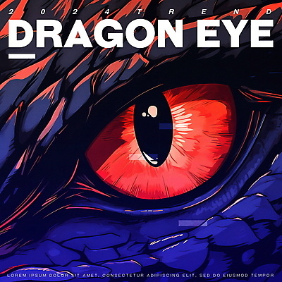 PSD 편집이미지 영어 응시 새해 사람없음 빨간색 파란색 유행 용띠 용 용띠해 청룡 안구 갑진년 이미지편집 문자 시선 컬러 신체부위 십이지신 파일형식 2024년 사방신