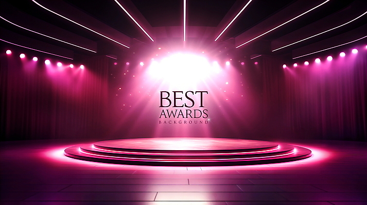 PSD 편집이미지 백그라운드 조명 사람없음 빛 공간 무대 자주색 스포트라이트 단상 시상 시상식 연말 포디움 비어있는 이미지편집 컬러 파일형식