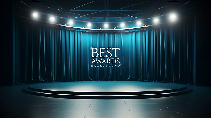 PSD 편집이미지 백그라운드 조명 사람없음 빛 공간 무대 커튼 남색 단상 시상 시상식 연말 포디움 비어있는 이미지편집 컬러 파일형식