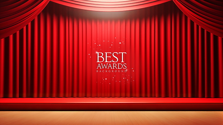 PSD 편집이미지 백그라운드 조명 사람없음 빨간색 공간 무대 커튼 단상 시상 시상식 연말 포디움 비어있는 이미지편집 컬러 파일형식