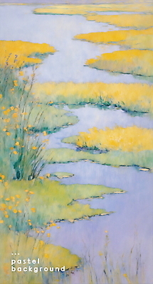 PSD 꽃 백그라운드 일러스트 자연 풍경 초원 사람없음 강 파스텔톤 국내일러스트 식물 컬러 생태계 파일형식