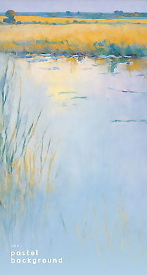 PSD 백그라운드 일러스트 자연 풍경 초원 사람없음 연못 파스텔톤 국내일러스트 컬러 생태계 파일형식