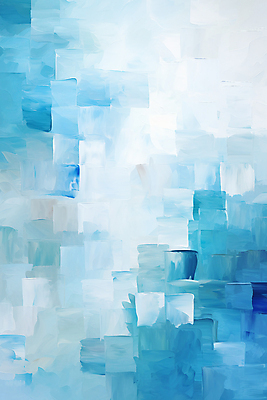 JPG 편집이미지 백그라운드 페인팅 붓터치 사람없음 파란색 페인트 질감 유화 이미지편집 편집실사 AI컴퓨터그래픽 AI콘텐츠 컬러 미술 CG 파일형식