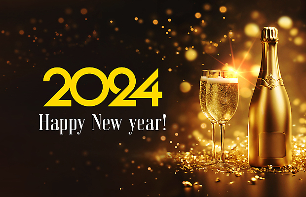 PSD 템플릿 새해 폭죽 사람없음 빛 반짝임 갈색 파티 금색 축하 화려 샴페인 샴페인잔 보케 꽃가루 해피뉴이어 금가루 2024년 갑진년 이미지템플릿 컬러 컨셉 술잔 모션 주류 이벤트 새해인사 가루 연도 파일형식