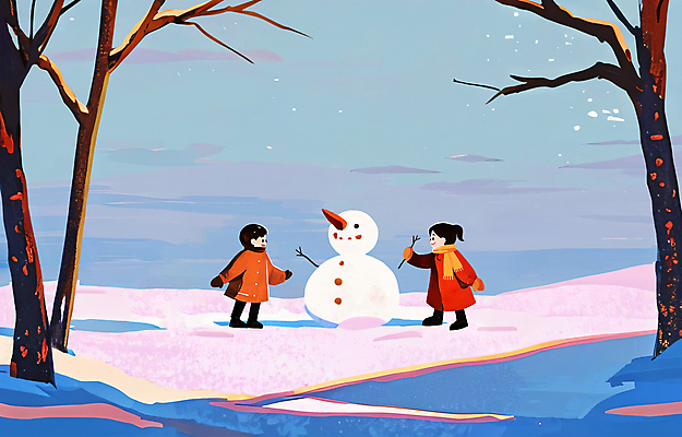 전신 PSD 나무 여자 남자 어린이 겨울 일러스트 눈사람 놀이 서기 들기 소녀 소년 두명 친구 설원 추위 나뭇가지 눈 잡기 눈사람만들기 어린이만 겨울풍경 눈덮임 국내일러스트 자연요소 식물 계절 컨셉 관계 모션 날씨 눈_날씨 사람 풍경 만들기 파일형식