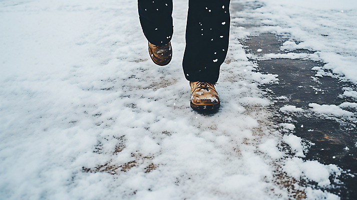 JPG 편집이미지 길 신발 겨울 발 바닥 신체부위 반사 추위 눈 빙판 빙판길 편집실사 AI인물포토 AI콘텐츠 자연요소 계절 날씨 사람 CG 파일형식 AI포토