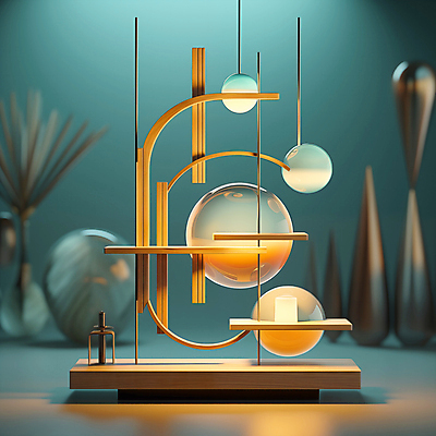 JPG 도형 편집이미지 디자인 사람없음 램프 원형 분위기 디지털합성 오브젝트 기하학 지오메트릭 편집소스 이미지편집 편집실사 AI컴퓨터그래픽 AI콘텐츠 컨셉 무늬 조명 CG 파일형식