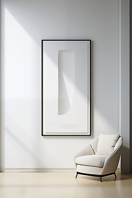 JPG 편집이미지 포스터 액자 백그라운드 사람없음 인테리어 소파 흰색 클래식 디지털합성 모던 편집소스 미니멀 편집실사 AI포토 AI콘텐츠 디자인 컬러 컨셉 의자 CG 파일형식