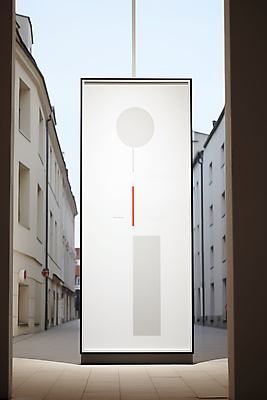 JPG 편집이미지 디자인 포스터 액자 백그라운드 거리 사람없음 건물 흰색 클래식 디지털합성 모던 옥외간판 옥외광고 편집소스 미니멀 편집실사 AI포토 AI콘텐츠 건축물 컬러 컨셉 간판 CG 파일형식